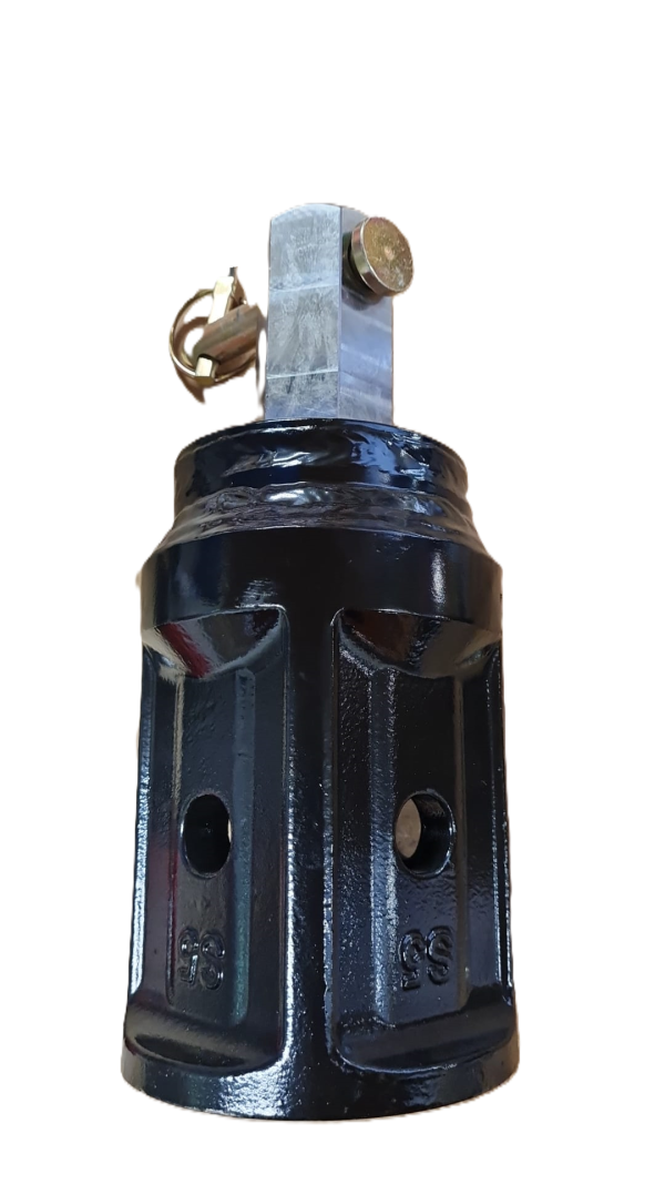 Adaptor, 75mm Square Female to 2" Hex Male